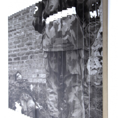 Joanna Rajkowska<br />Suiciders, Peshawar, 4.12.2007 | Pakistan<br />digital print, mdf, wood, aluminium profiles